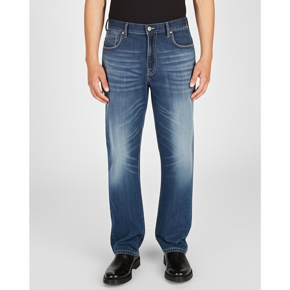 Perry Ellis Premium Denim Mens Blue‎ Straight Leg Jeans Classic Timeless